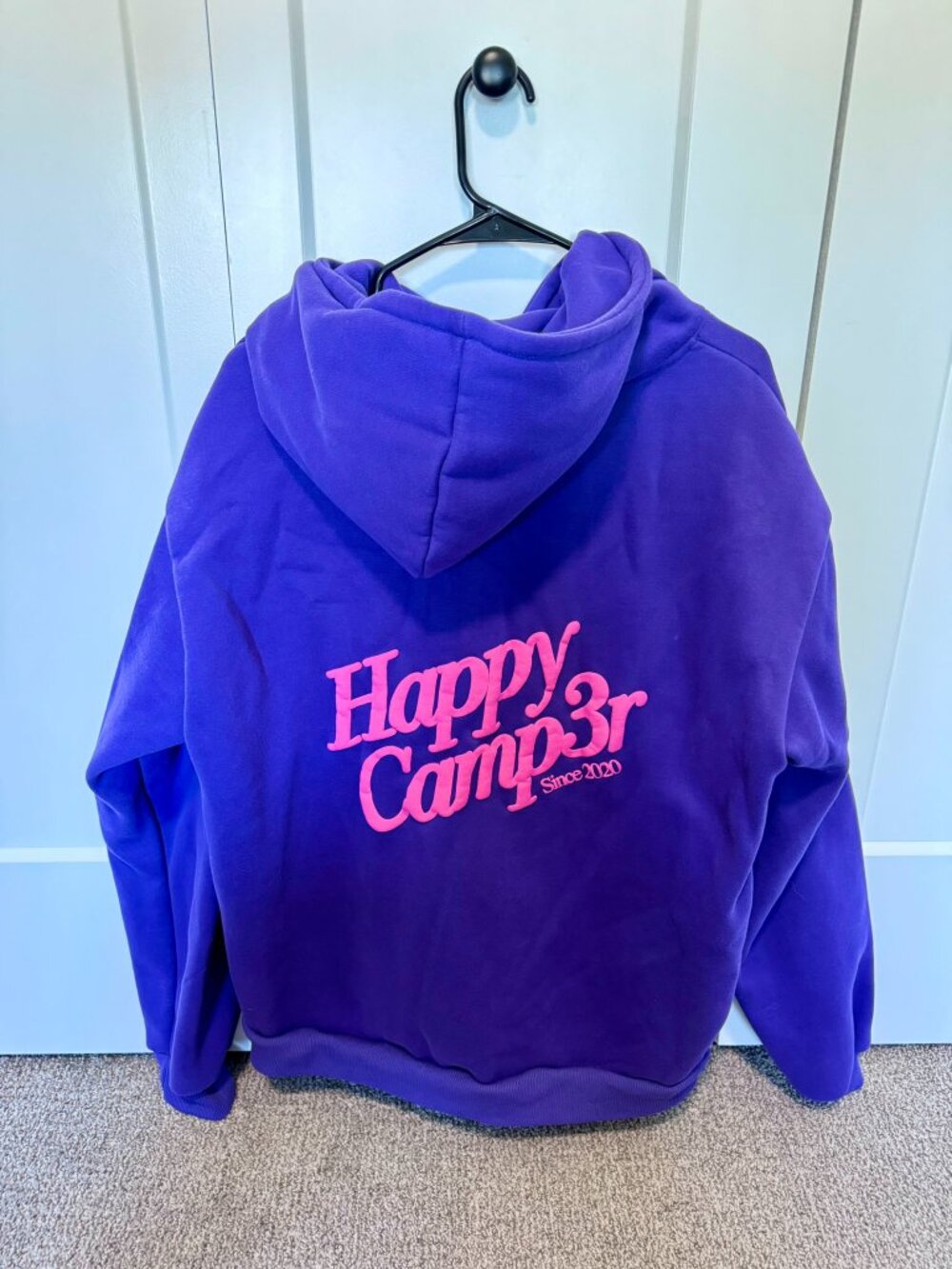 Happy Camp3r Deep Purple Puff Series Hoodie - Picture 2 of 3